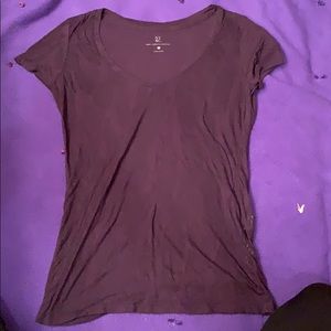 Purple feathered t-shirt